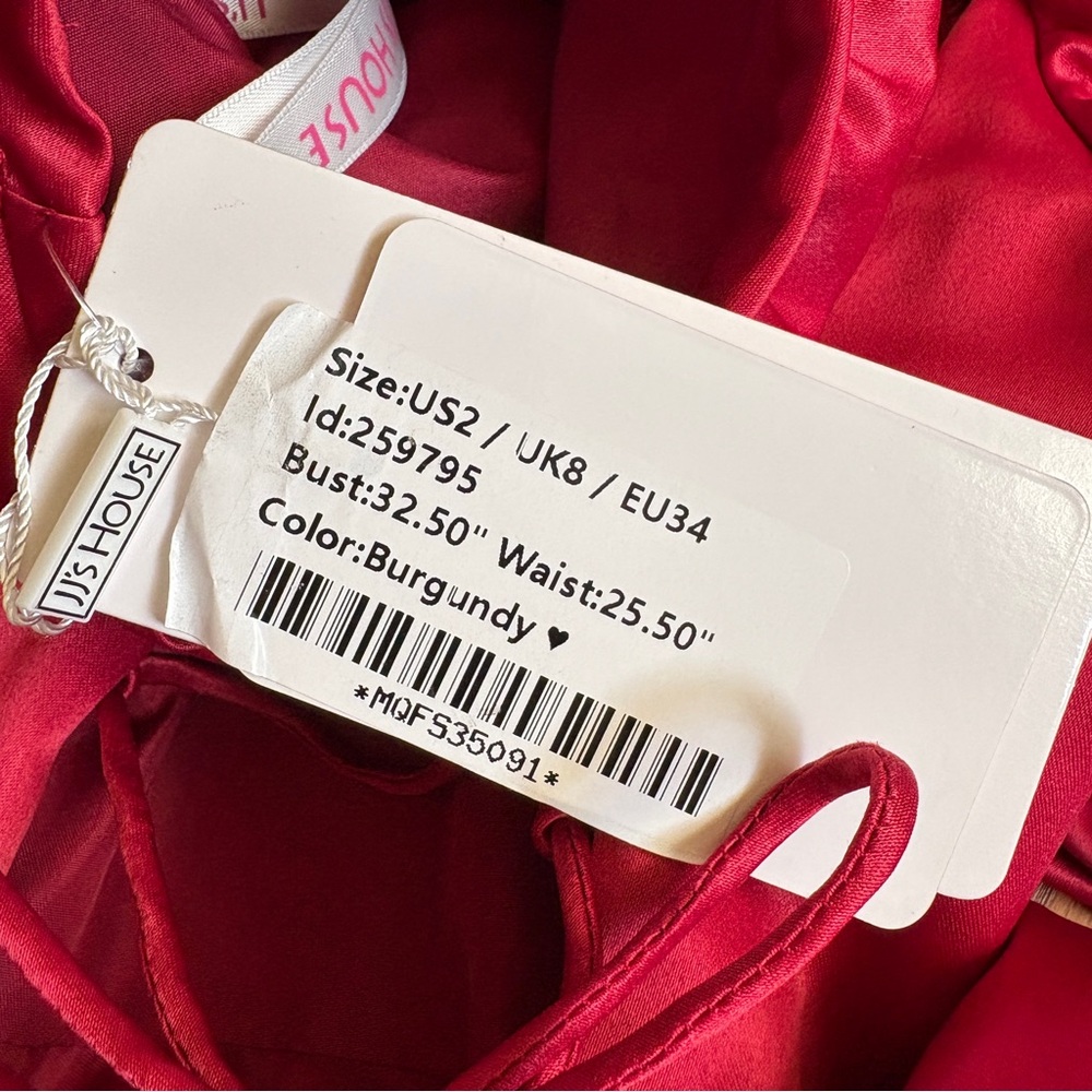 Red Puff Sleeve Corset Dress - Picture 3 of 4
